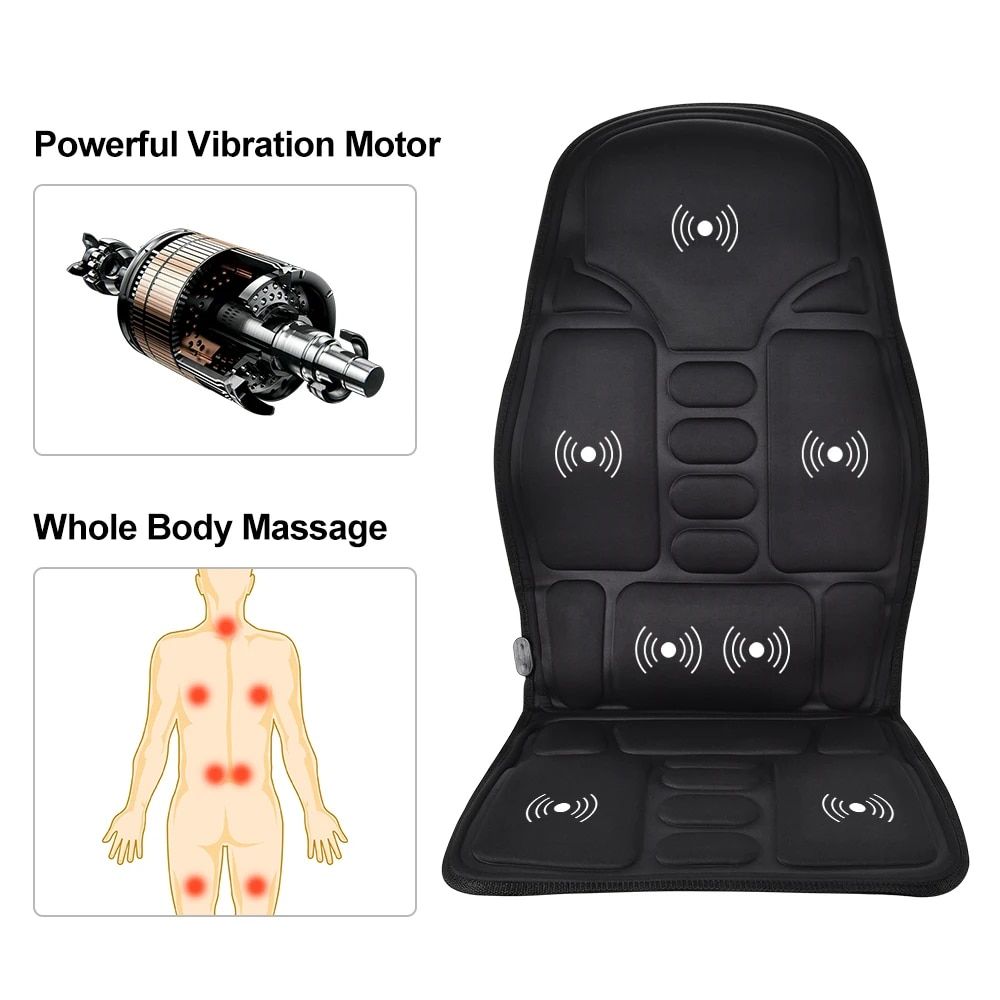 Lisslune | Electric massage seat cushions with heating and vibration for car, home and office