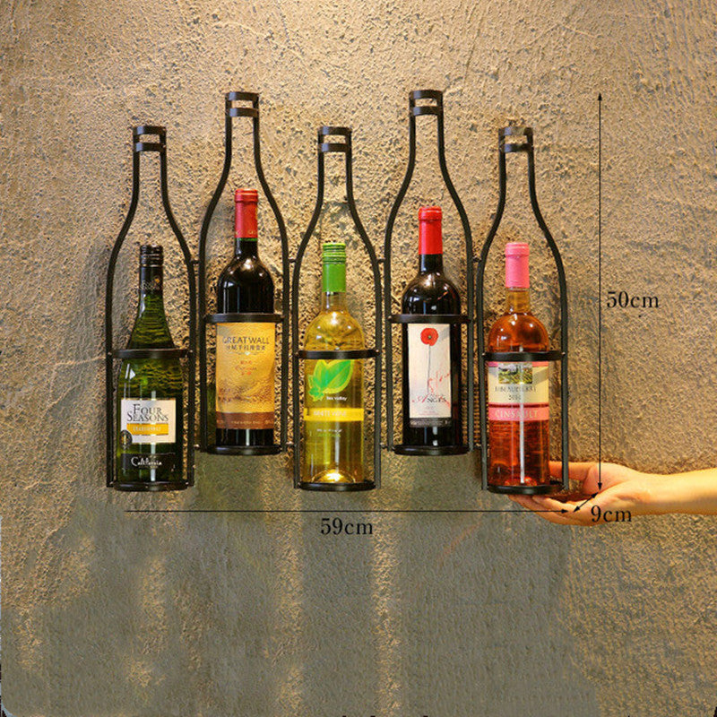 Lisslune | Iron Hang Wine Rack