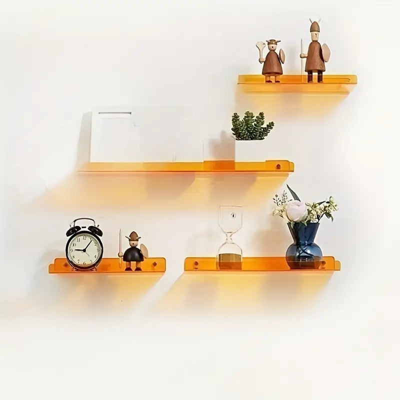 Lisslune | Floating Wall Shelf - Industrial Wall Shelf - Shower Shelf - Shower Board - Blue