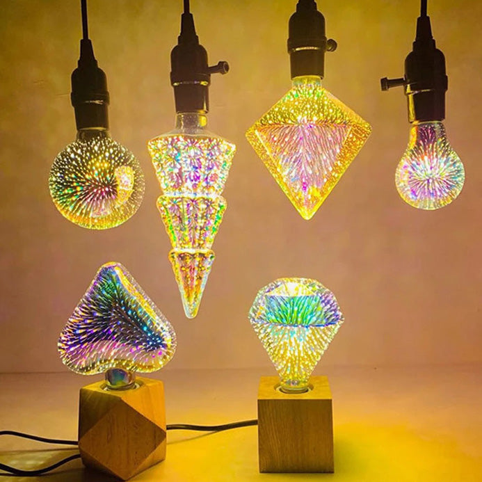 Lisslune | 3D Fireworks LED Light Bulb