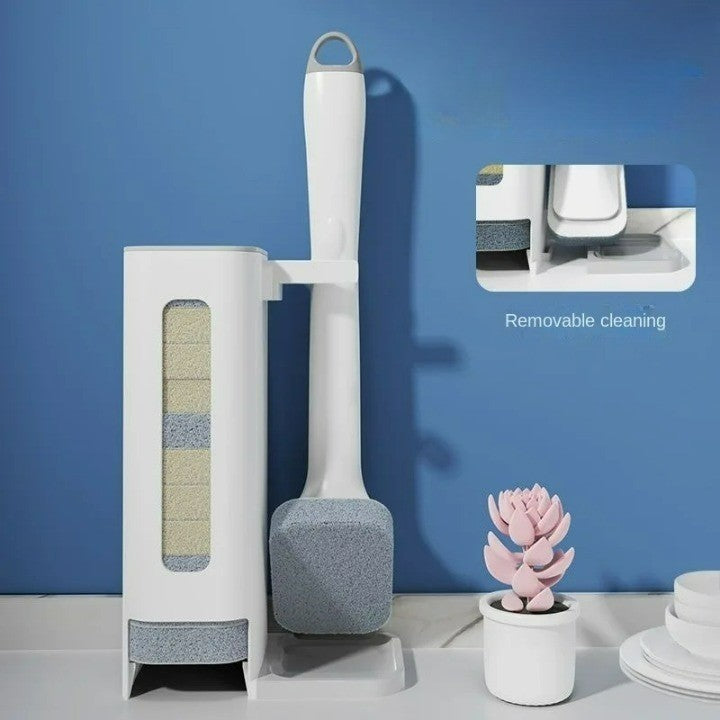 Lisslune | Long Handle Disposable Kitchen Cleaning Brush Kit