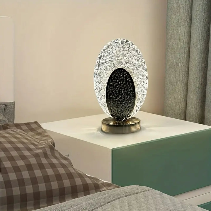 Lisslune | Modern & Luxury Peacock Table Lamp - CrystalGlow