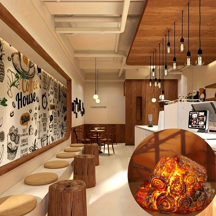 Lisslune | GlowFlame LED Ball Lamp – Realistic Flame Effect for Cozy Lighting
