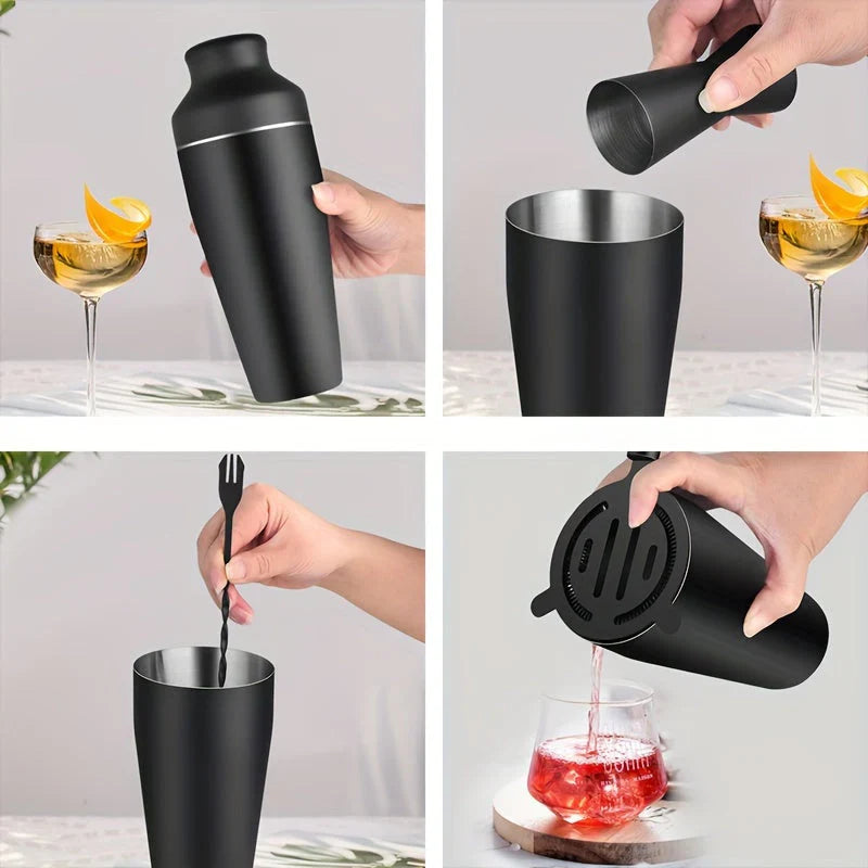 Lisslune | Professional Cocktail Set – Stainless Steel Bartender Set for Perfect Drinks