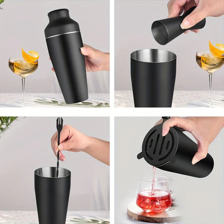 Lisslune | Professional Cocktail Set – Stainless Steel Bartender Set for Perfect Drinks