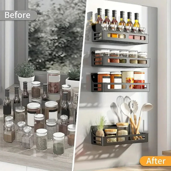 Lisslune | SpiceMagnet – Space-saving magnetic shelf organizer