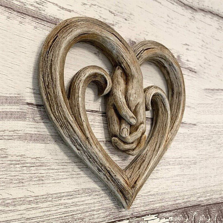 Lisslune | Heart Holding Hands Wall Decor - Forever Love
