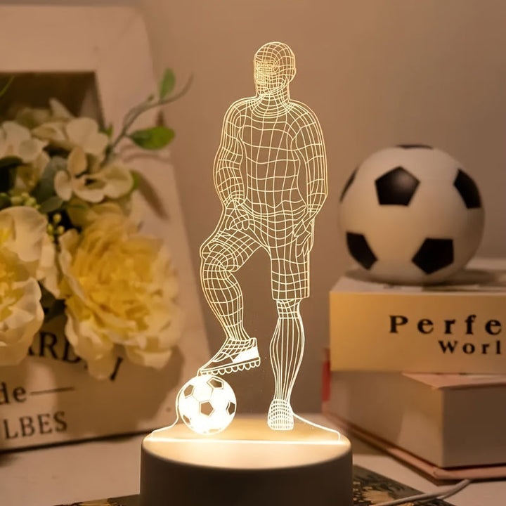 Lisslune | Soccer Player 3D Lamp – For a sporty atmosphere