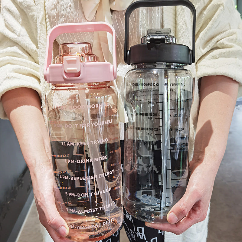 Lisslune | Large Plastic Cup Portable Water Bottle