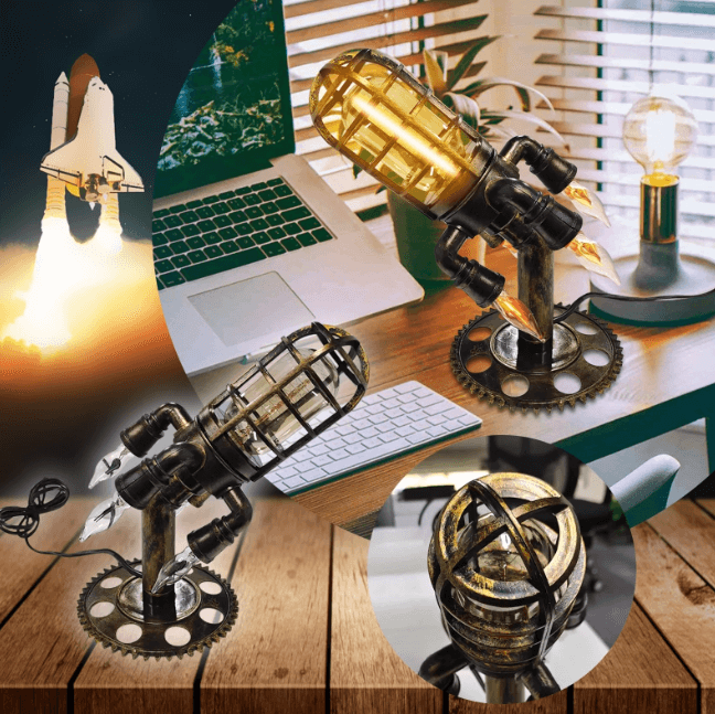 Lisslune | VINTAGE STEAMPUNK ROCKLAMP