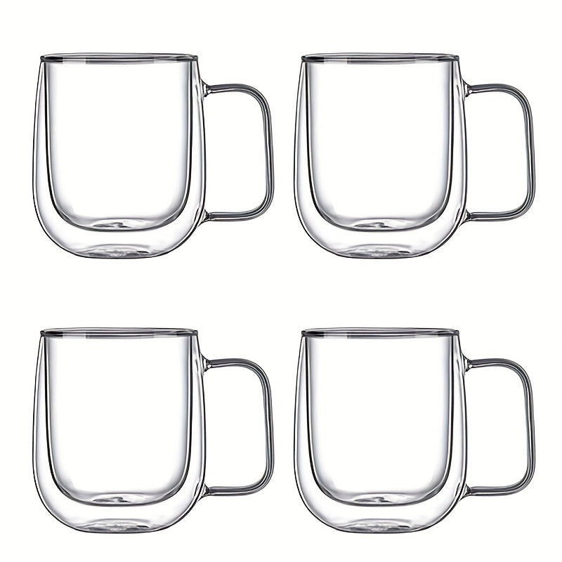 Lisslune | ThermoSip Double-walled Glass Mug – Borosilicate Glass, Heat Resistant & Elegant
