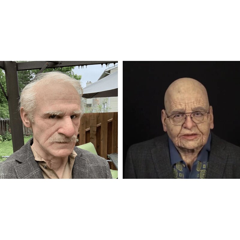 Lisslune | Creepy Old Man Mask – Realistic Latex Halloween Mask for Adults