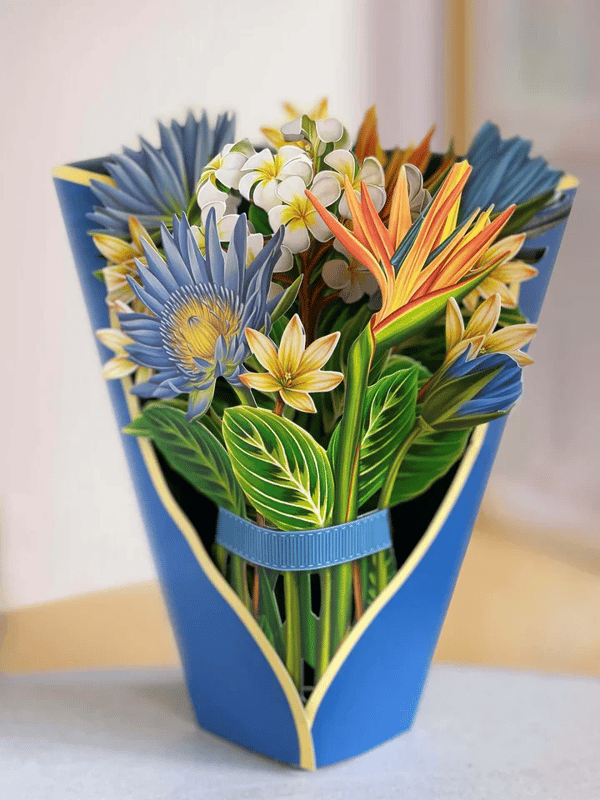 Lisslune | Plastic Pop-up Flower | Incl. Free Gift Cards - Fair