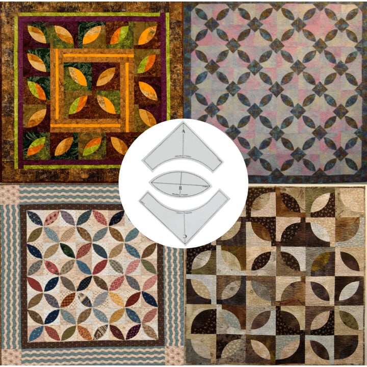 Lisslune | Quick Curve Quilt Template Set