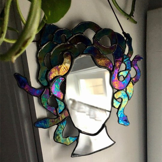 Lisslune | Medusa Stained Glass Suncatcher Mirror