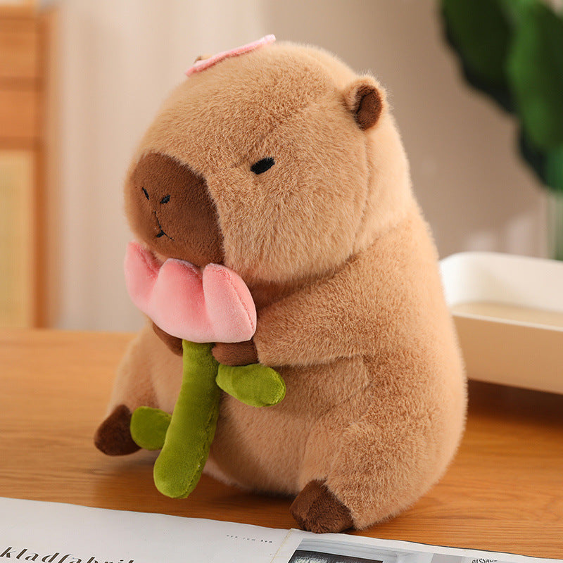Lisslune | CuddleCapy Cuddle Doll Plush | Capybara & Rabbit Design | Soft Cuddle Toy in Various Styles & Sizes