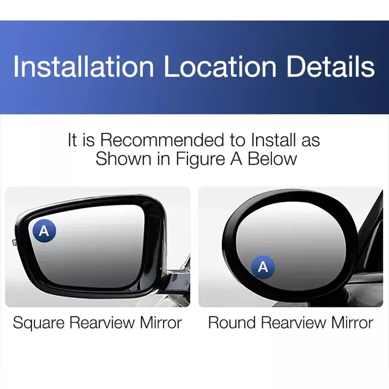 Lisslune | Rotatable Blind Spot Mirror for Car