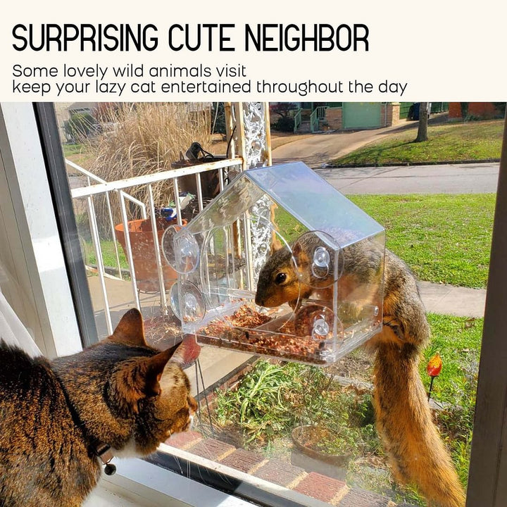 Lisslune | Bird feeder in the window for outdoor use