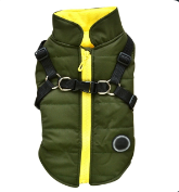 Lisslune | Waterproof pet coat with harness