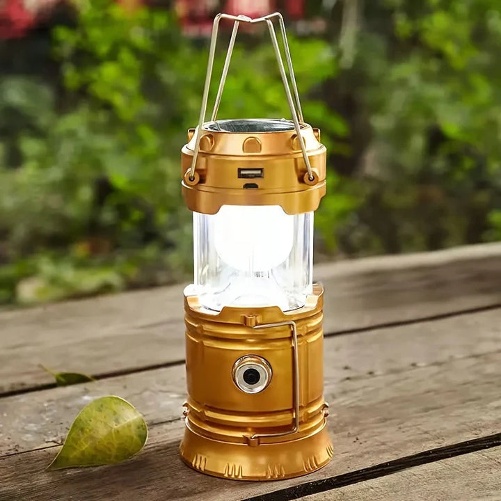 Lisslune | Solar Camping Lamp with USB Charging – Portable LED Lantern for Outdoor Activities and Emergencies