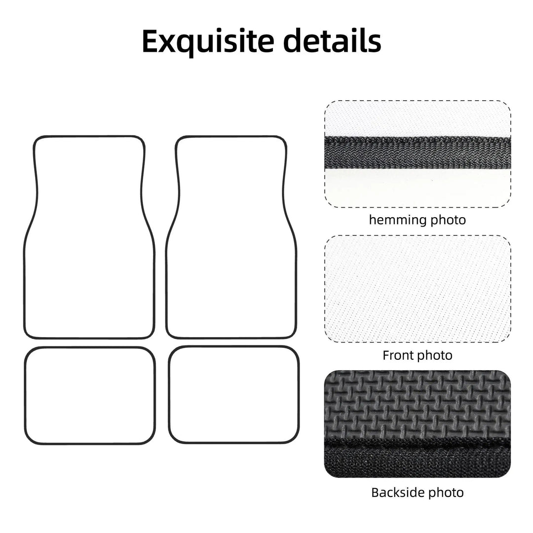 Lisslune | Customized All-Weather Car Floor Mat Set with Oil Painting Print