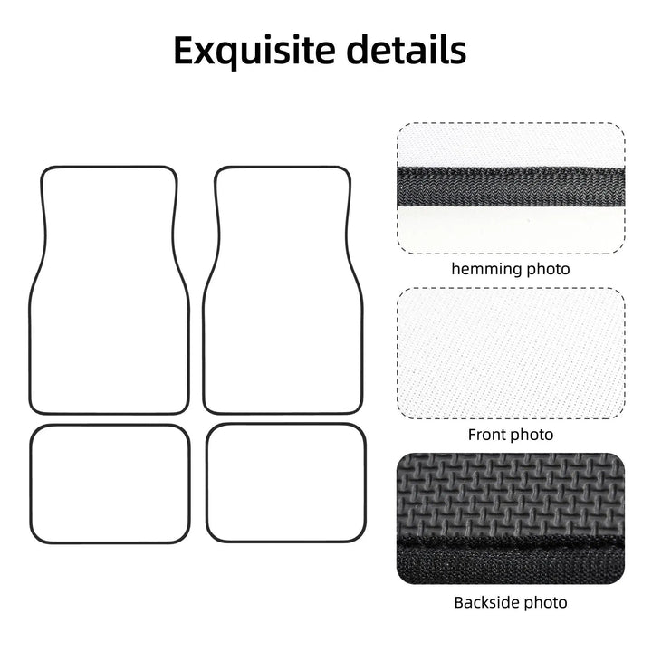 Lisslune | Customized All-Weather Car Floor Mat Set with Oil Painting Print