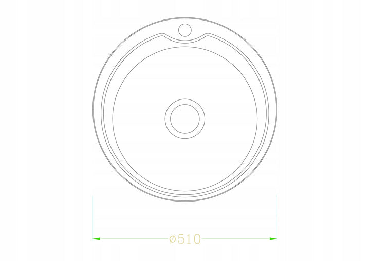 Lisslune | Stainless Steel Sink Brushed 51x18