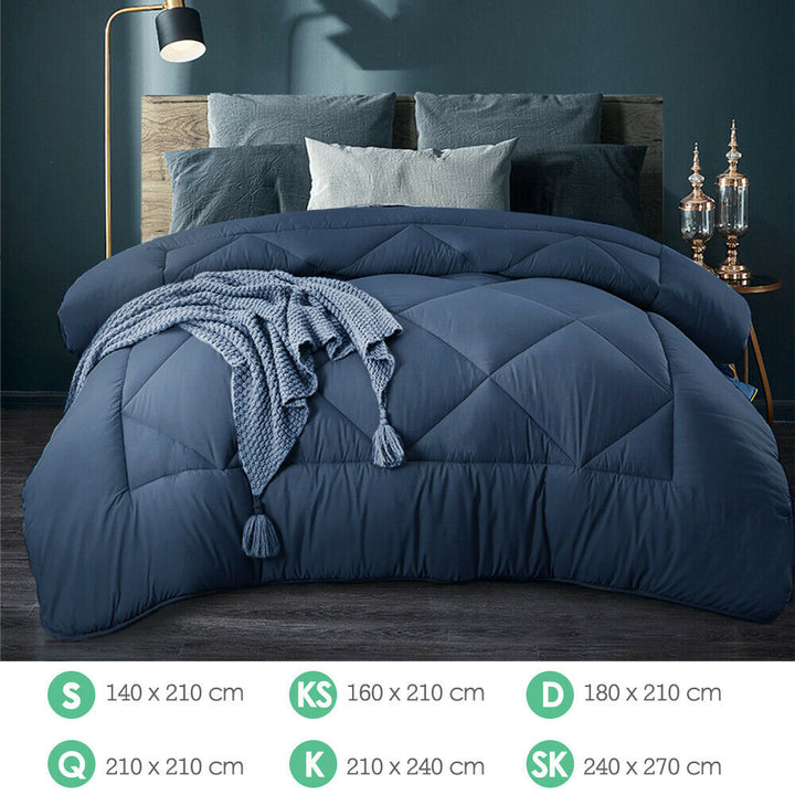 Lisslune | Doona Quilt Microfiber - All Seasons - Blue