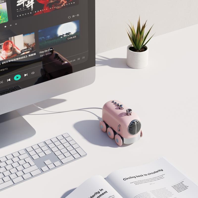 Lisslune | Retro Bluetooth Speaker with Wireless High-Quality Sound - Mini Train Design