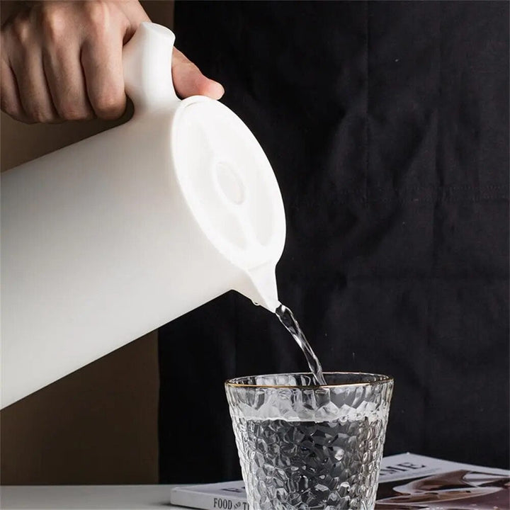 Lisslune | 1L Thermos Vintage Water Bottle Thermal Insulation Kettle Home Thermal Insulation Pot Glass Liner Thermos Hot Pitcher Water Jug