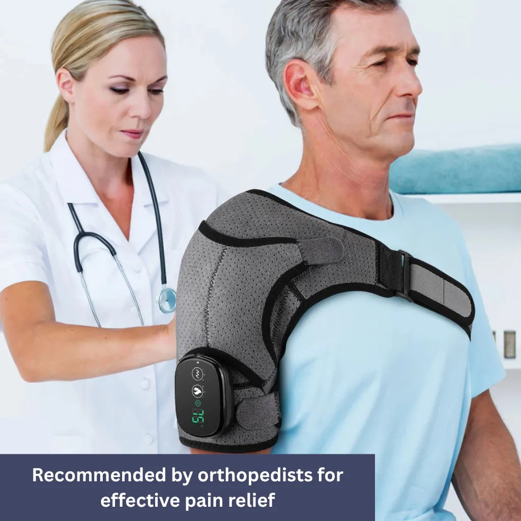 Lisslune | Shoulder Massage Device | Heat Therapy, Adjustable Intensity & Ideal for Muscle Relaxation