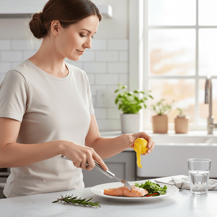 Lisslune | 2-in-1 fruit cutter with integrated fork for fresh snacks