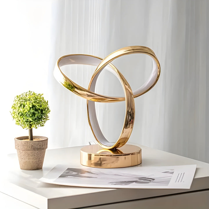 Lisslune | Lamp - Luxury Golden Möbius Ring Desk Reading Lamp