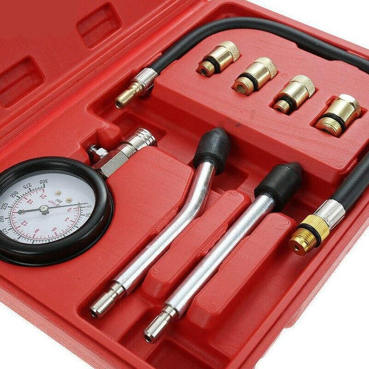 Lisslune | Motor Cylinder Tester Compression Set with Multiple Adapters