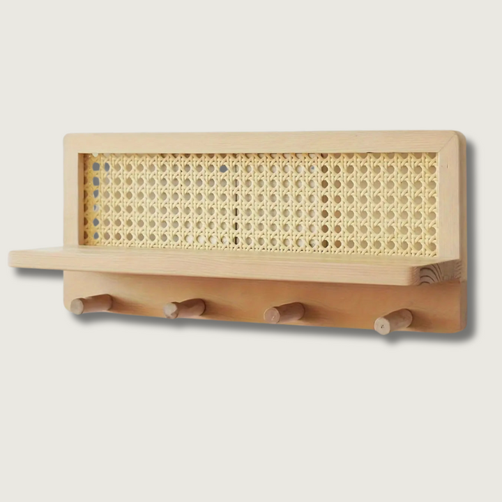Lisslune | HookShelf - Wooden Shelf with Hooks