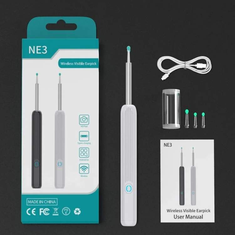 Lisslune | EarScope Pro Ear Wax Removal Kit | High-Resolution Camera & LED Lights for Safe Home Use