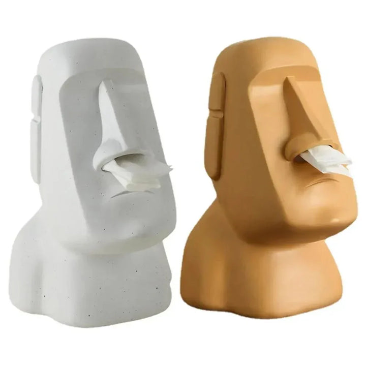 Lisslune | Tissue box in Easter Island statues design
