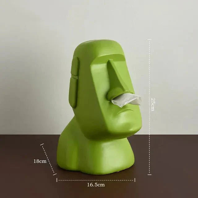 Lisslune | Tissue box in Easter Island statues design