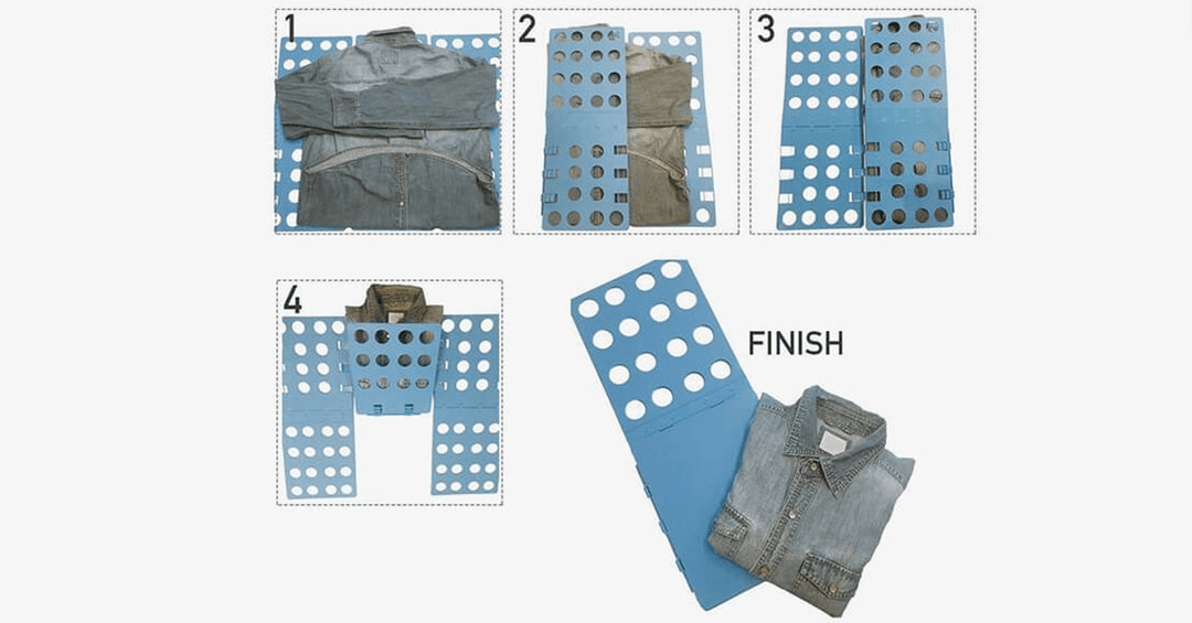Lisslune | Simple Foldable Closet Organizer - Folding clothes has never been so easy and fun!