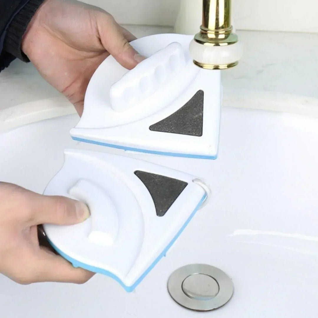 Lisslune | Dual-Sided Magnetic Window Cleaner | Streak-Free, Efficient & Ideal for Hard-to-Reach Windows (3-8mm)