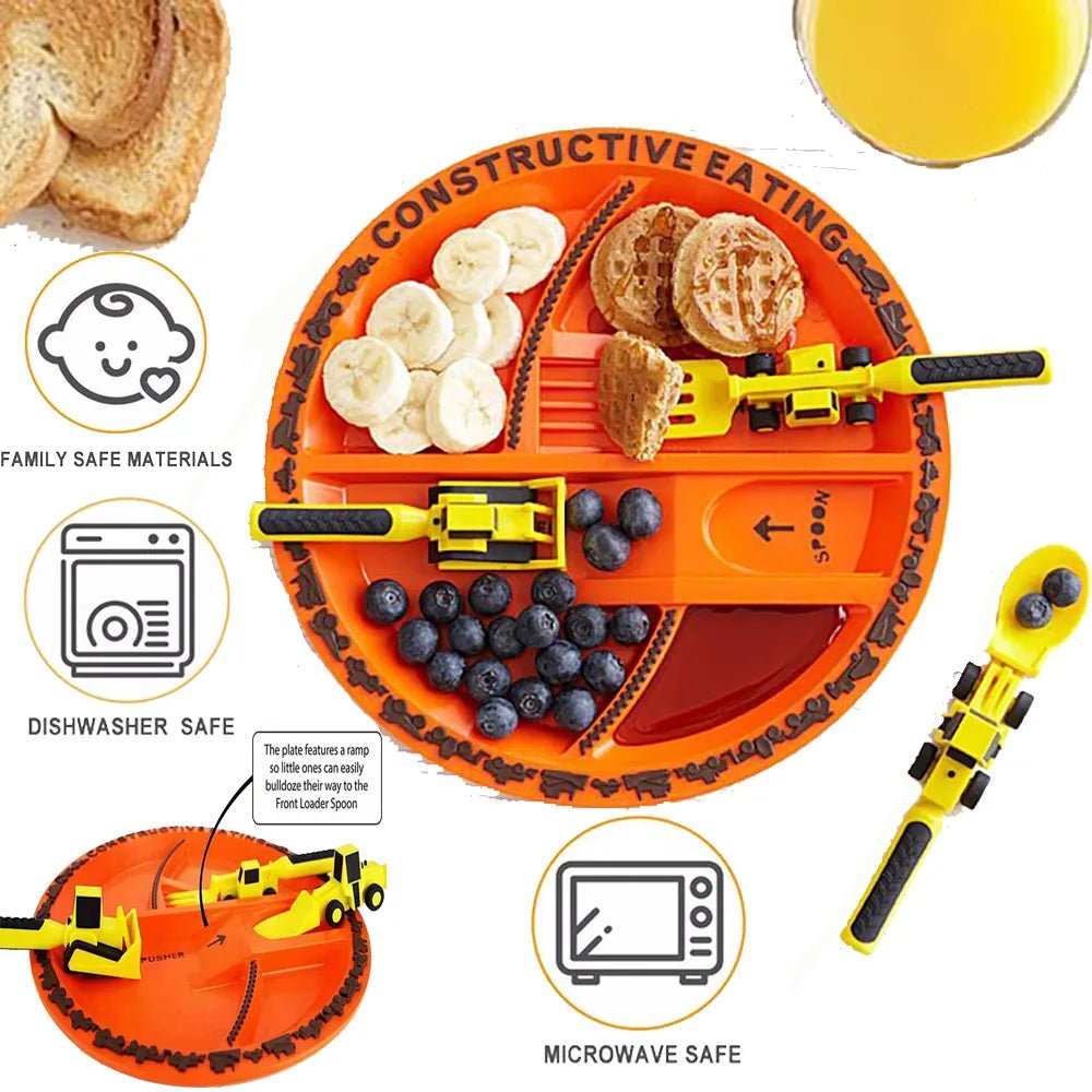 Lisslune | Balanced Bite Kids’ Construction Meal Set – Healthy Eating Made Fun
