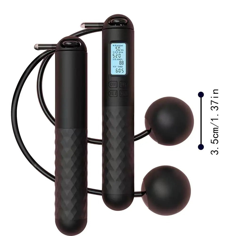 Lisslune | Wireless Jump Rope with Counter – Weighted Handles for Home Cardio Workouts