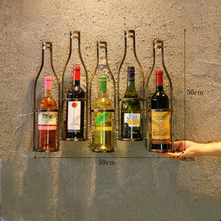 Lisslune | Iron Hang Wine Rack