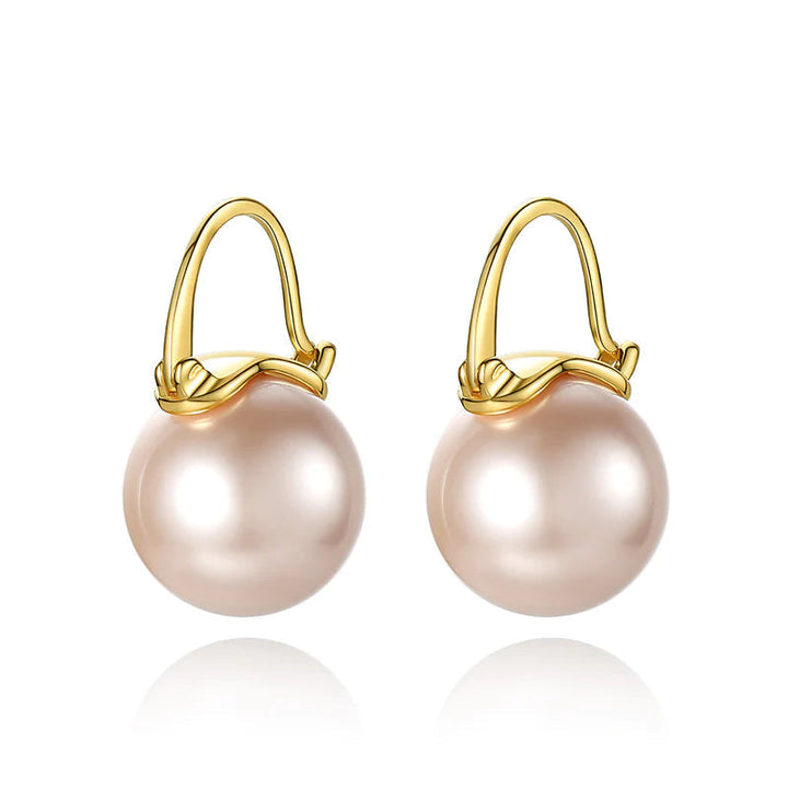 Lisslune | Black Pearl Earrings  Available in White Champagne Grey Gold and Black  Pearl Dangle Earrings