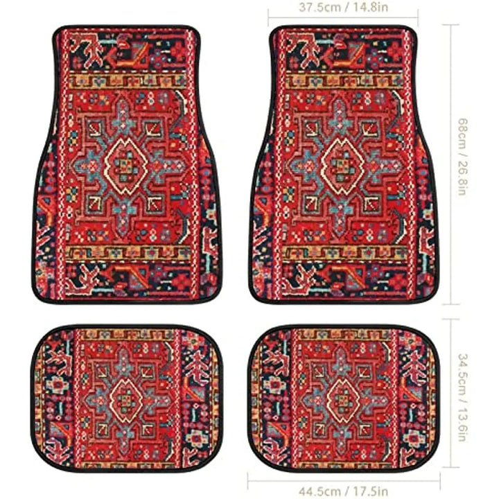 Lisslune | Persian carpet-style car mats - A set of 4