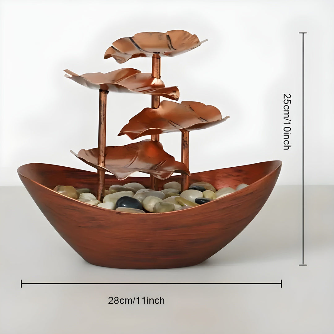 Lisslune | LED decorative leaf-inspired fountain