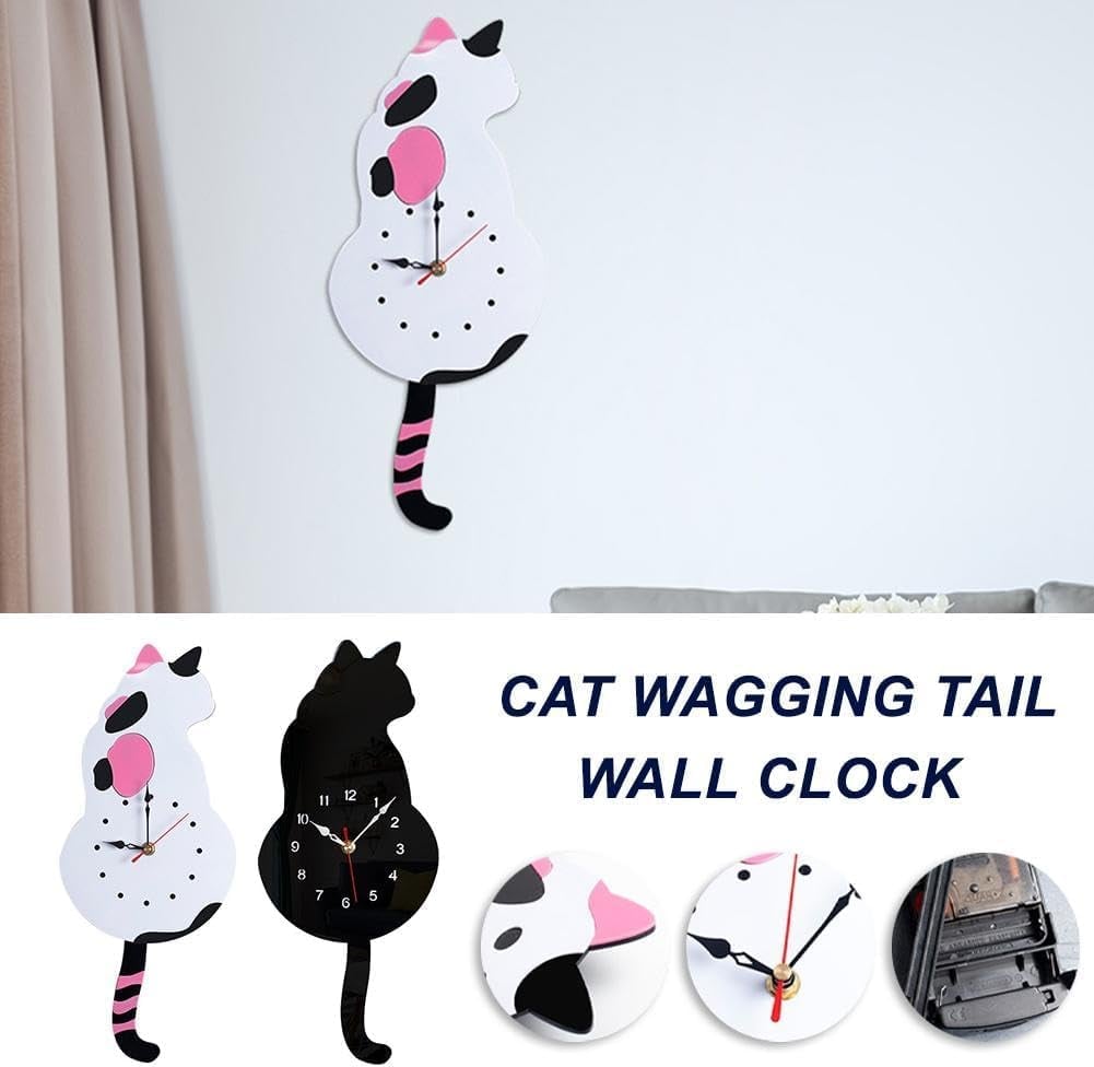 Lisslune | Creative Cute Cat Clock With A Movable Tail