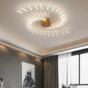 Lisslune | Modern Firework-Style Ceiling Light – Decorative LED Lighting for Living Room, Bedroom & Dining