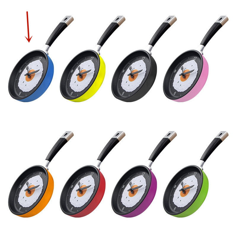 Lisslune | Fried Egg Pan Clock Silent Clock Wall Clock Wall Clock