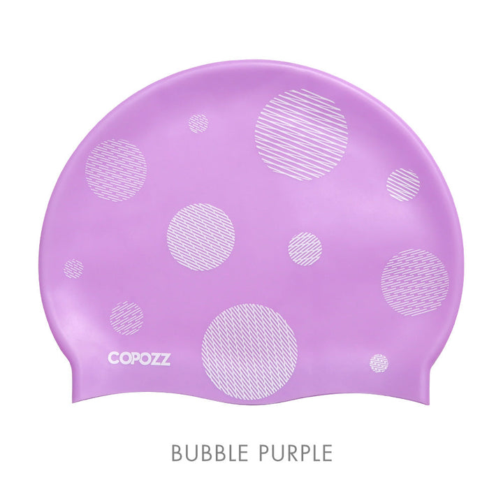 Lisslune | Waterproof silicone swim cap for long hair with ear protection